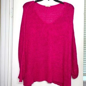 BRIGHT  Pink Summer Sweater